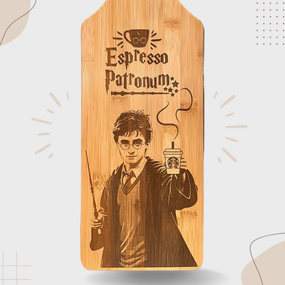 Harry Potter – "Espresso Patronum". Bamboo Cutting Board